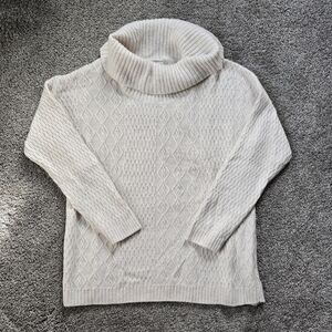 Coldwater Creek Cozy Cream Turtleneck Sweater EUC size Xl